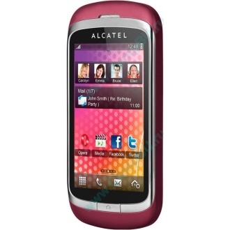 Красно-розовый телефон Alcatel One Touch 818 (Жуковский)