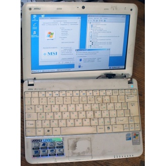 Нетбук MSI Wind U100 (Intel Atom N270 1.66Ghz /1024Mb DDR2 /120Gb /10" 1024x600) - Жуковский